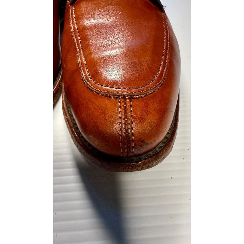 Allen Edmonds LaSalle Split Toe Derby Shoes Men's 11.5 D Brown Leather Made USA